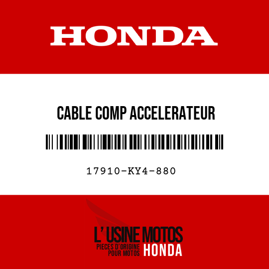 image de 17910-KY4-880 CABLE COMP ACCELERATEUR