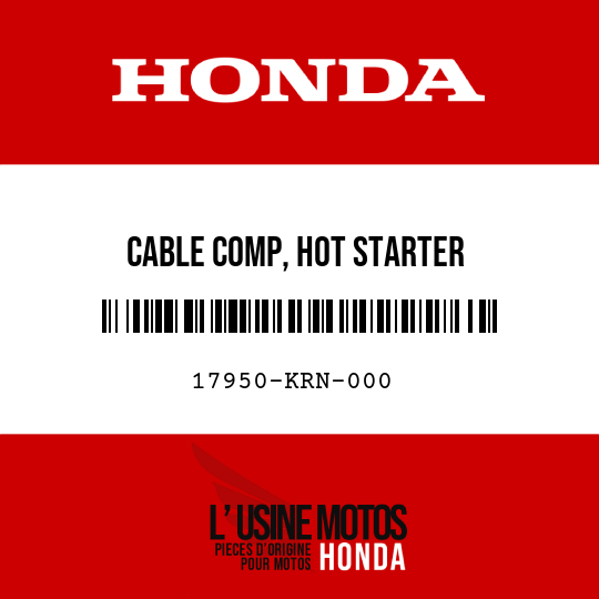 image de 17950-KRN-000 CABLE COMP, HOT STARTER