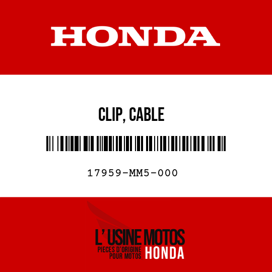 image de 17959-MM5-000 CLIP, CABLE