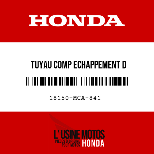 image de 18150-MCA-841 TUYAU COMP ECHAPPEMENT D
