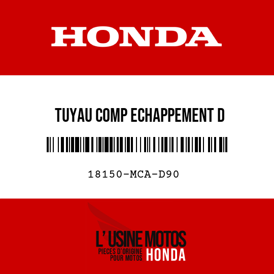 image de 18150-MCA-D90 TUYAU COMP ECHAPPEMENT D