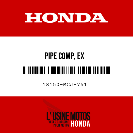 image de 18150-MCJ-751 PIPE COMP, EX