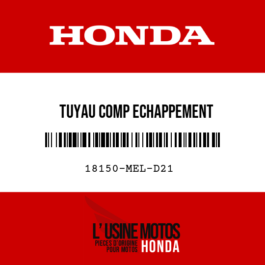 image de 18150-MEL-D21 TUYAU COMP ECHAPPEMENT