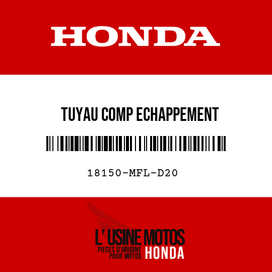 image de 18150-MFL-D20 TUYAU COMP ECHAPPEMENT