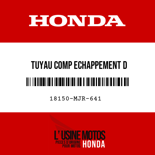 image de 18150-MJR-641 TUYAU COMP ECHAPPEMENT D