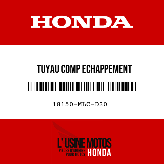 image de 18150-MLC-D30 TUYAU COMP ECHAPPEMENT
