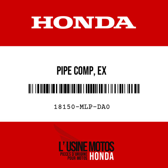image de 18150-MLP-DA0 PIPE COMP, EX