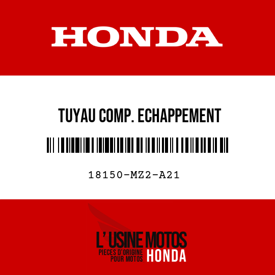 image de 18150-MZ2-A21 TUYAU COMP. ECHAPPEMENT