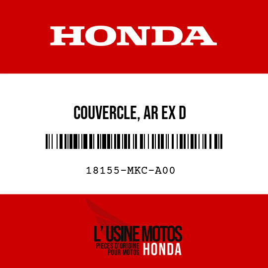 image de 18155-MKC-A00 COUVERCLE, AR EX D
