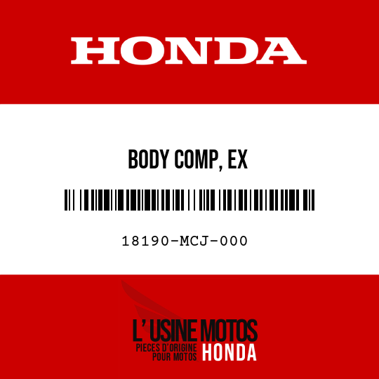 image de 18190-MCJ-000 BODY COMP, EX
