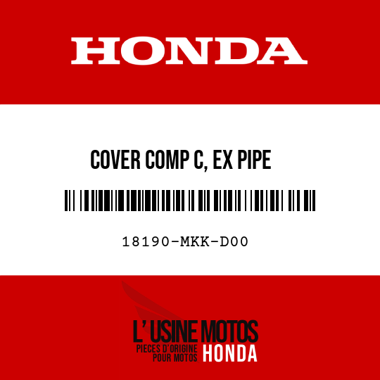 image de 18190-MKK-D00 COVER COMP C, EX PIPE