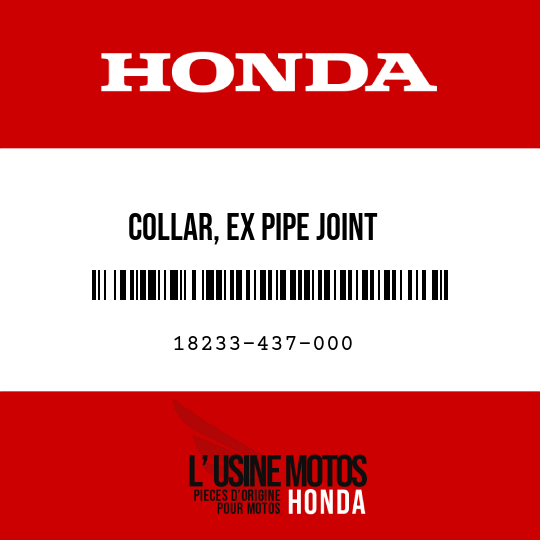 image de 18233-437-000 COLLAR, EX PIPE JOINT