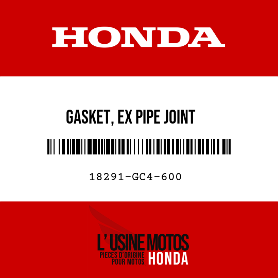 image de 18291-GC4-600 GASKET, EX PIPE JOINT