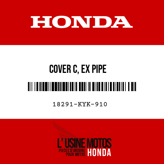 image de 18291-KYK-910 COVER C, EX PIPE