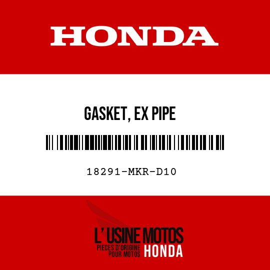 image de 18291-MKR-D10 GASKET, EX PIPE