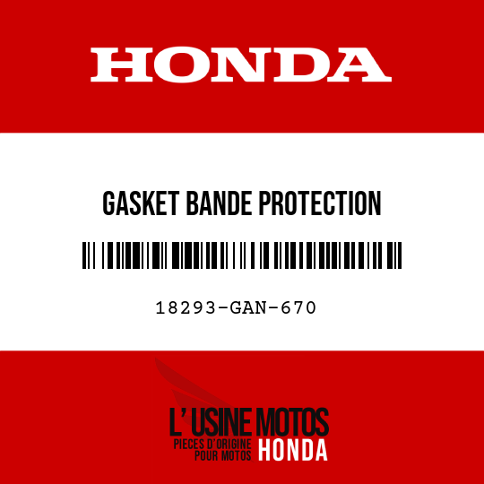 image de 18293-GAN-670 GASKET BANDE PROTECTION