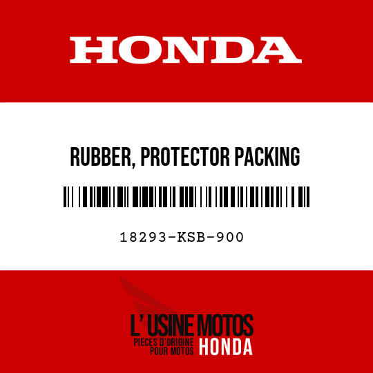 image de 18293-KSB-900 RUBBER, PROTECTOR PACKING