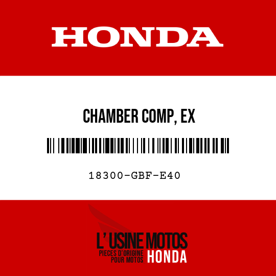image de 18300-GBF-E40 CHAMBER COMP, EX