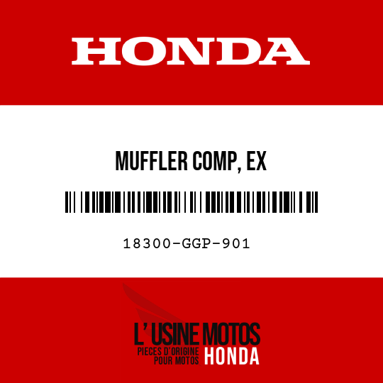 image de 18300-GGP-901 MUFFLER COMP, EX