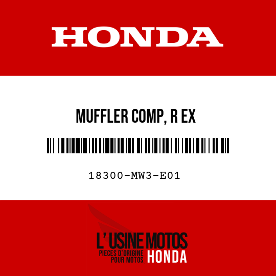image de 18300-MW3-E01 MUFFLER COMP, R EX