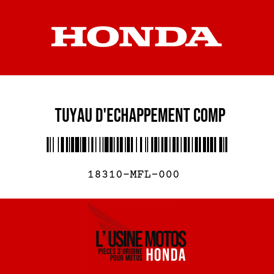 image de 18310-MFL-000 TUYAU D'ECHAPPEMENT COMP