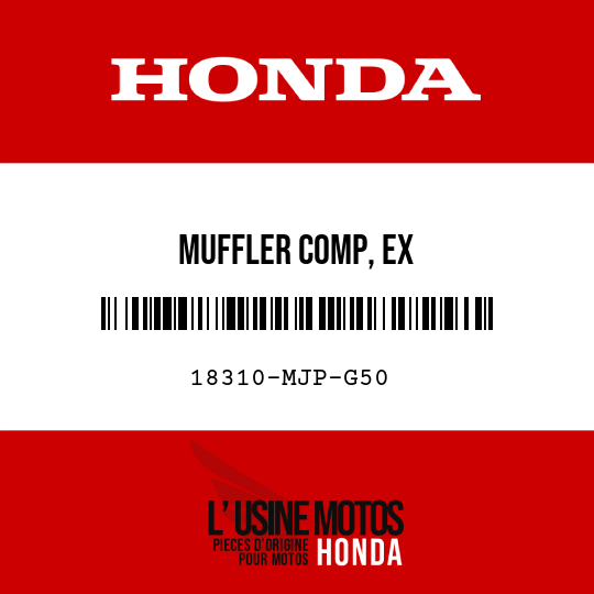 image de 18310-MJP-G50 MUFFLER COMP, EX