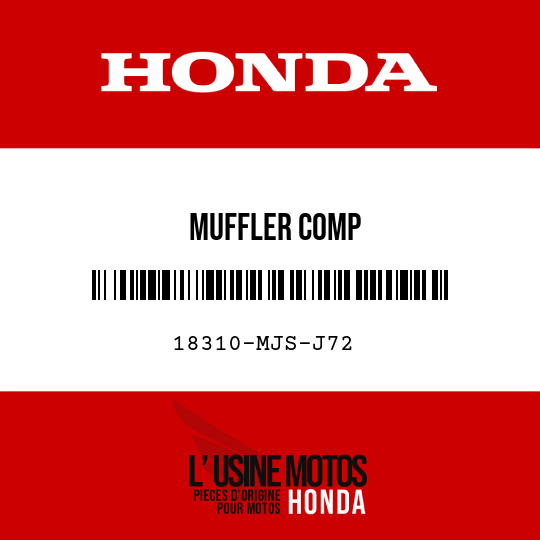 image de 18310-MJS-J72 MUFFLER COMP