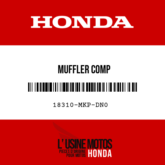 image de 18310-MKP-DN0 MUFFLER COMP