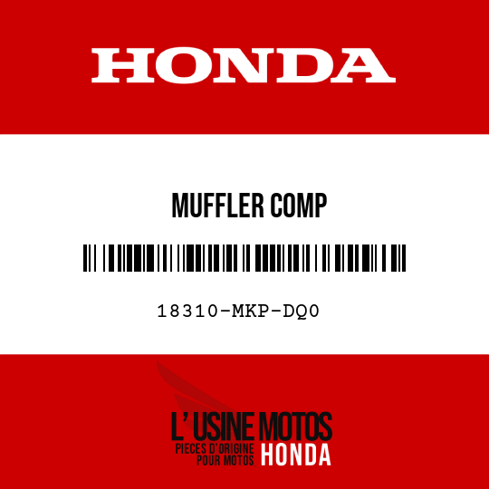 image de 18310-MKP-DQ0 MUFFLER COMP