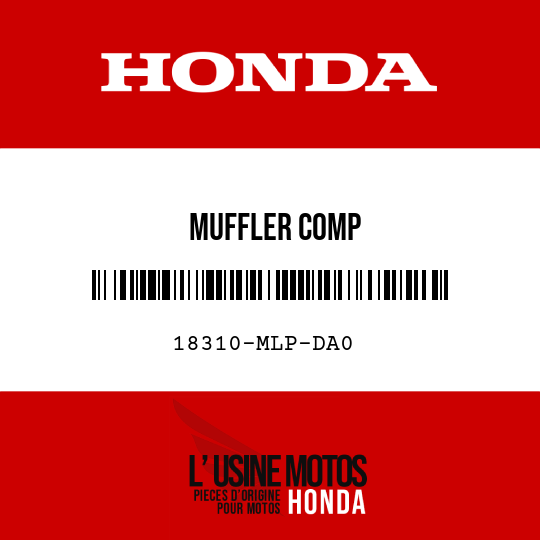 image de 18310-MLP-DA0 MUFFLER COMP