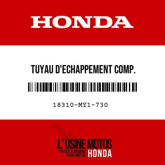 image de 18310-MY1-730 TUYAU D'ECHAPPEMENT COMP.