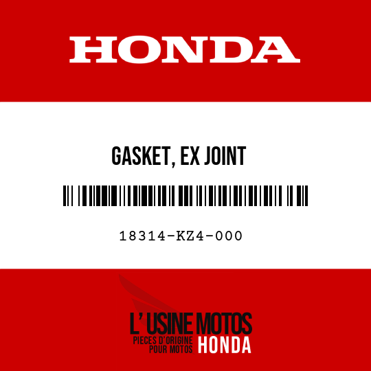 image de 18314-KZ4-000 GASKET, EX JOINT