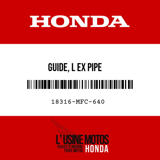 image de 18316-MFC-640 GUIDE, L EX PIPE