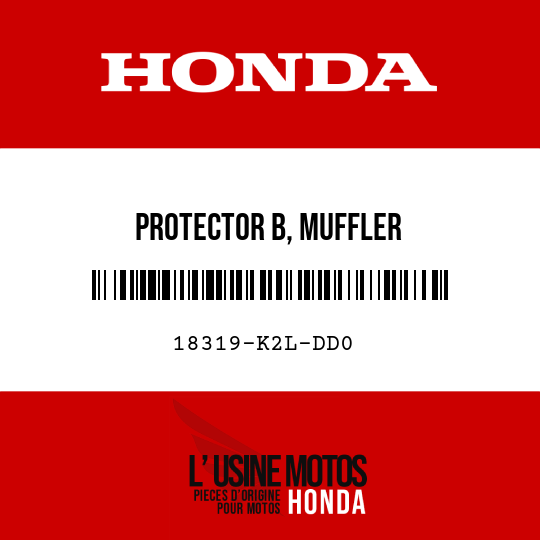 image de 18319-K2L-DD0 PROTECTOR B, MUFFLER