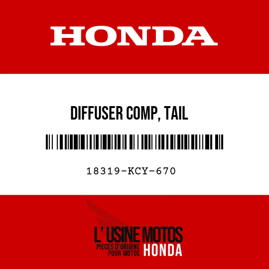 image de 18319-KCY-670 DIFFUSER COMP, TAIL