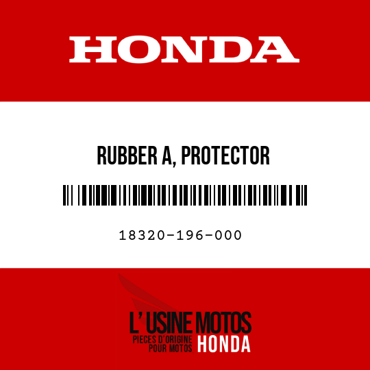 image de 18320-196-000 RUBBER A, PROTECTOR