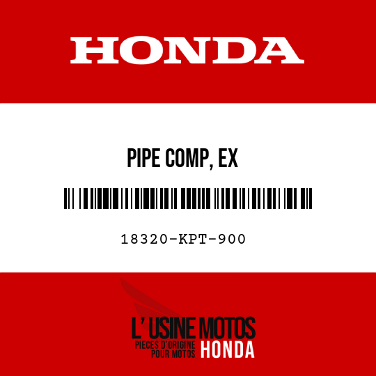 image de 18320-KPT-900 PIPE COMP, EX