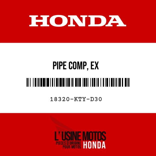 image de 18320-KTY-D30 PIPE COMP, EX