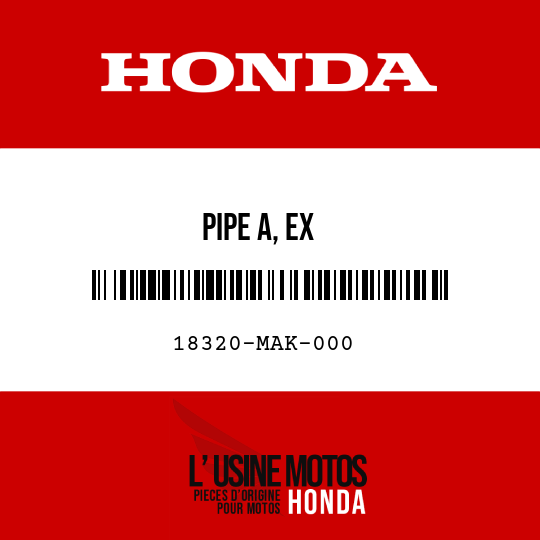 image de 18320-MAK-000 PIPE A, EX