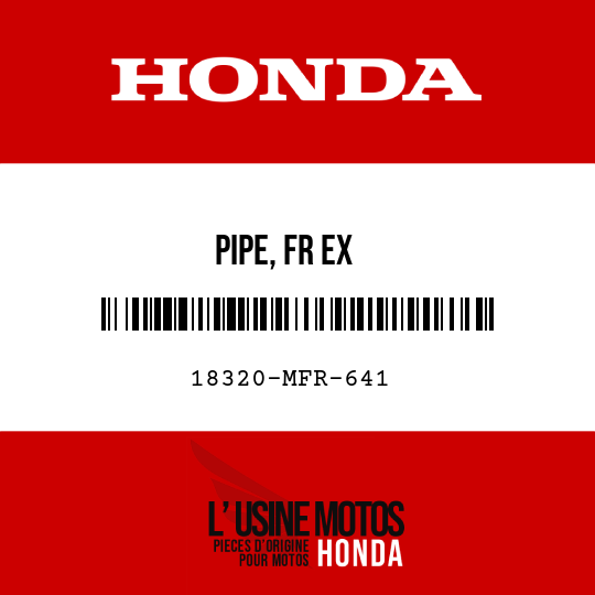 image de 18320-MFR-641 PIPE, FR EX