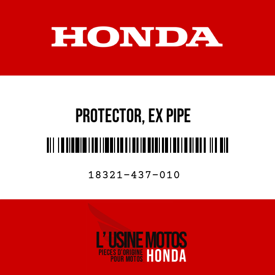 image de 18321-437-010 PROTECTOR, EX PIPE