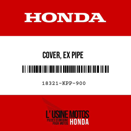 image de 18321-KPP-900 COVER, EX PIPE