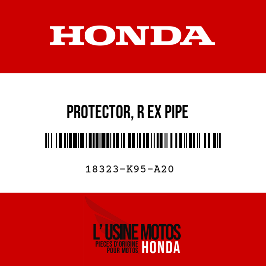 image de 18323-K95-A20 PROTECTOR, R EX PIPE