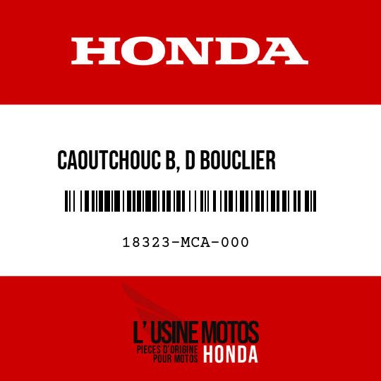 image de 18323-MCA-000 CAOUTCHOUC B, D BOUCLIER     THERMIQUE