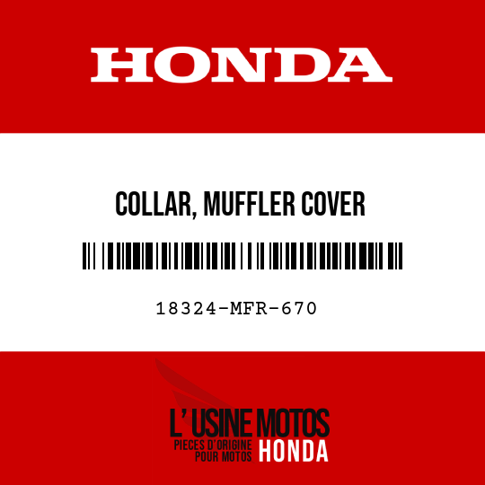 image de 18324-MFR-670 COLLAR, MUFFLER COVER