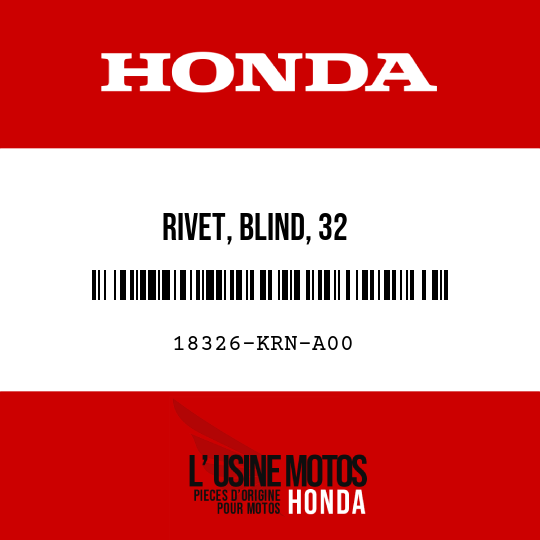 image de 18326-KRN-A00 RIVET, BLIND, 32