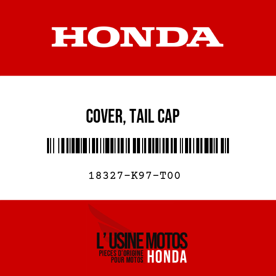 image de 18327-K97-T00 COVER, TAIL CAP