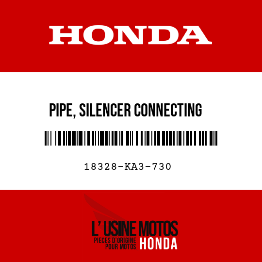 image de 18328-KA3-730 PIPE, SILENCER CONNECTING