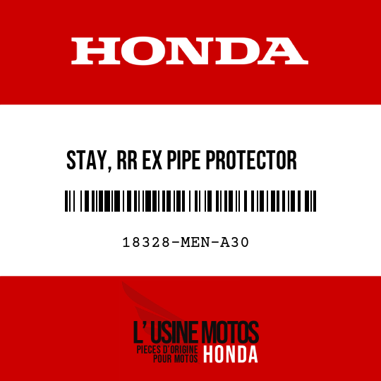 image de 18328-MEN-A30 STAY, RR EX PIPE PROTECTOR