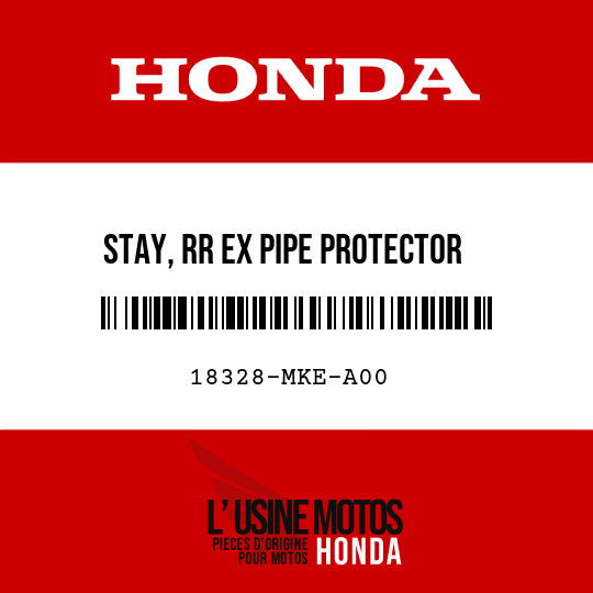 image de 18328-MKE-A00 STAY, RR EX PIPE PROTECTOR